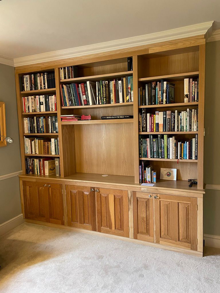 Fitted Oak Bookcase
