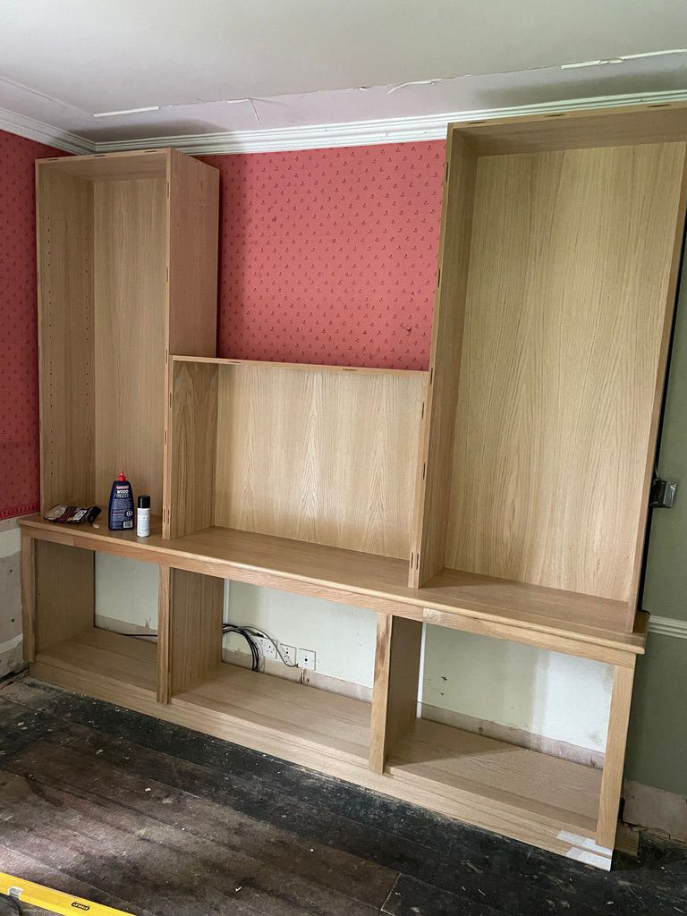 Fitted Oak Bookcase