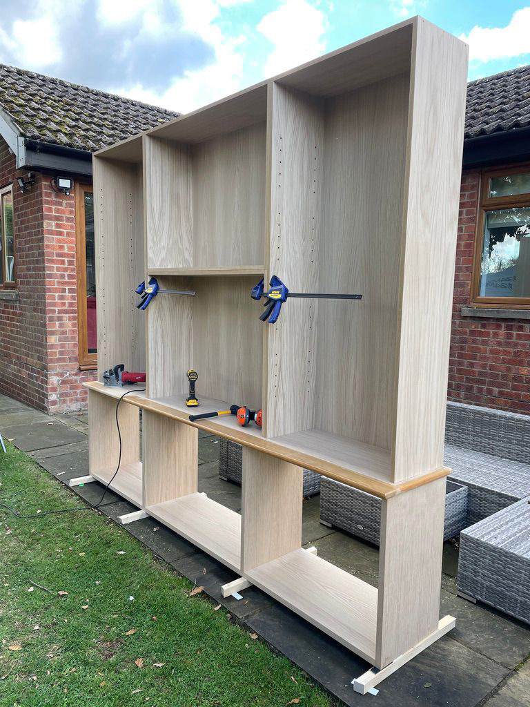 Fitted Oak Bookcase