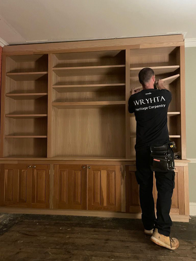 Fitted Oak Bookcase