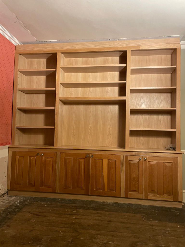 Fitted Oak Bookcase