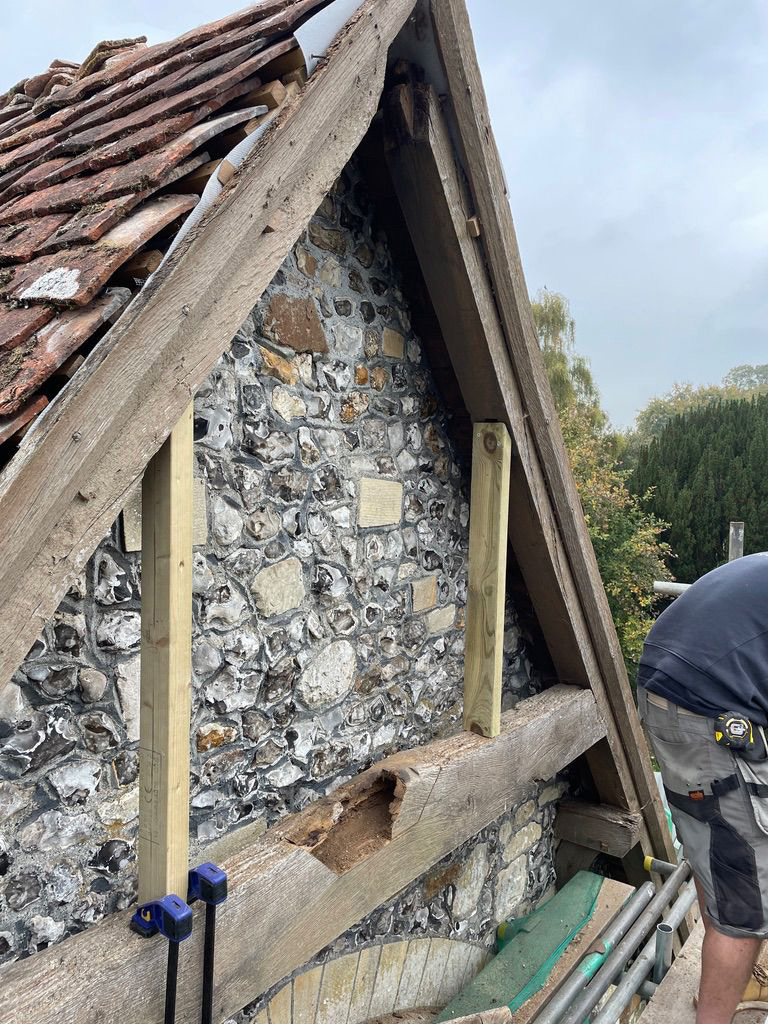 Gable End Oak Frame Repair