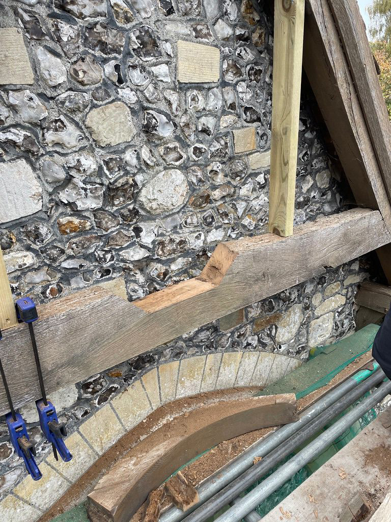 Gable End Oak Frame Repair