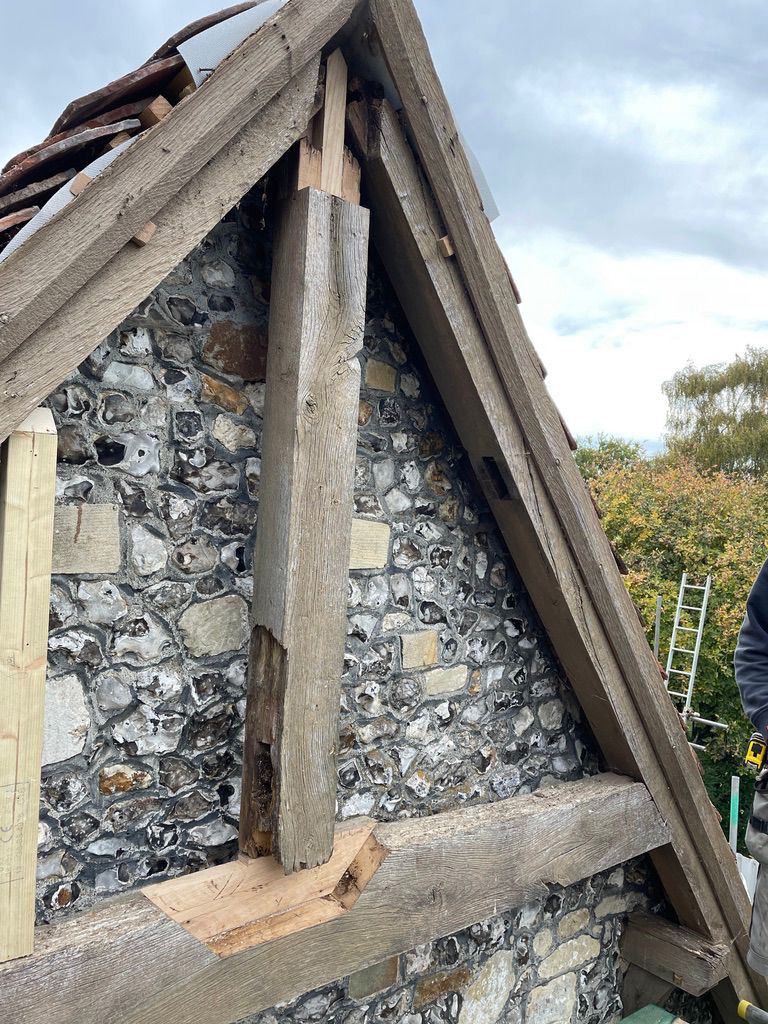 Gable End Oak Frame Repair