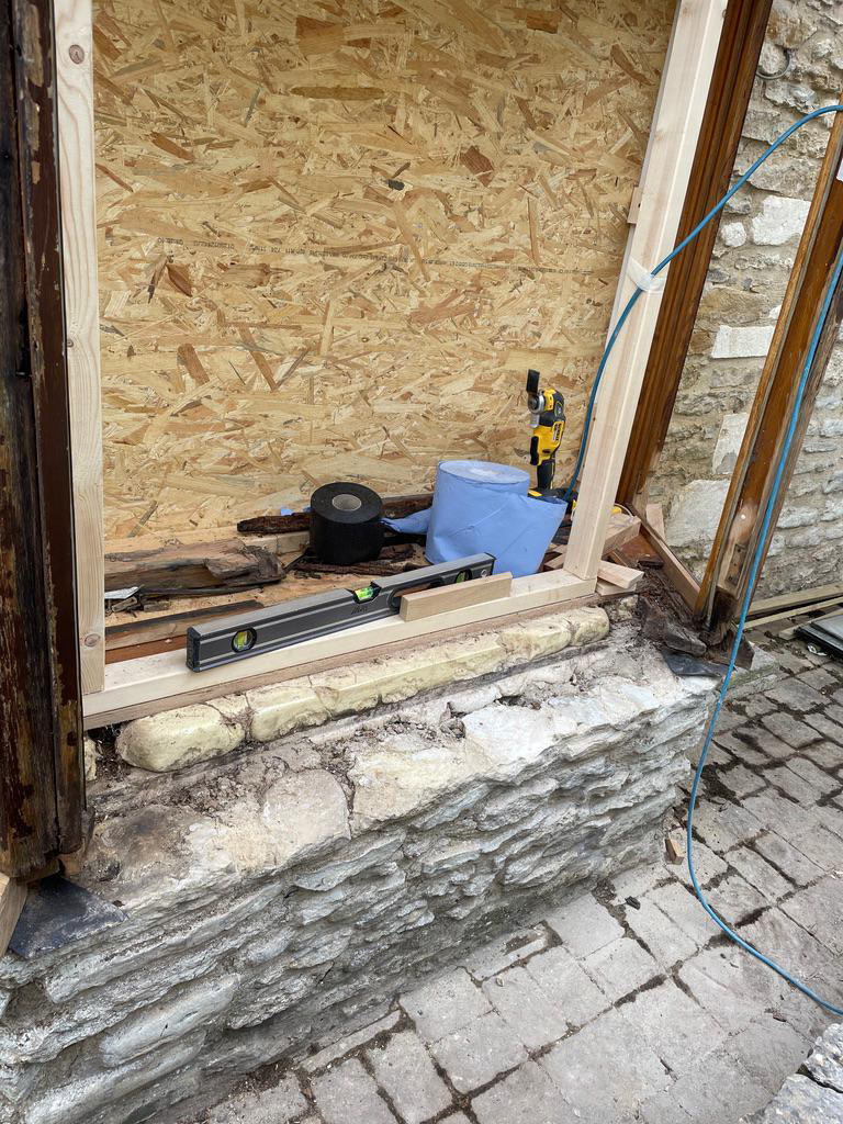 Solid Oak Bay Window Renovation