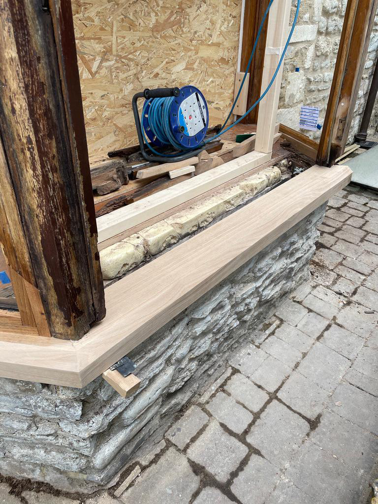 Solid Oak Bay Window Renovation